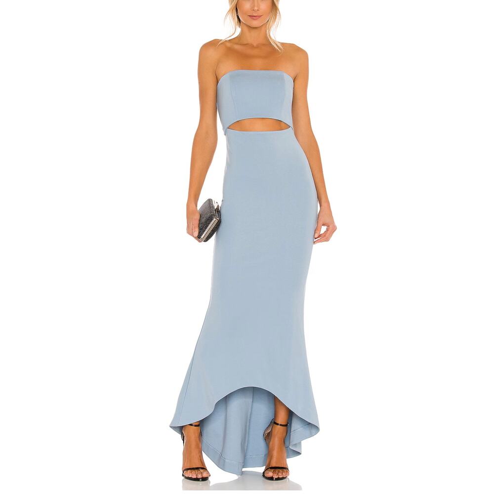 NBD June Strapless Bandeau Cut Out Waist Gown